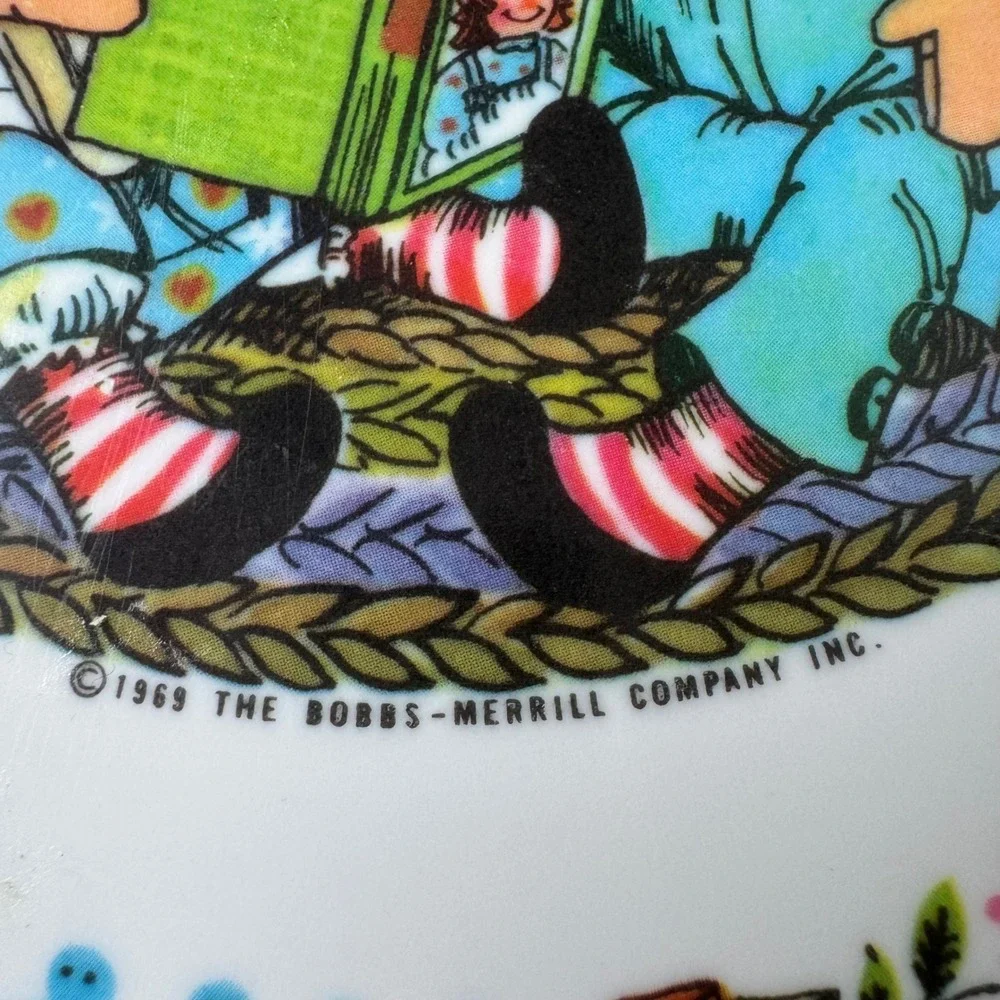 Vintage 1969 Raggedy Ann & Andy Americana Plate 8.25